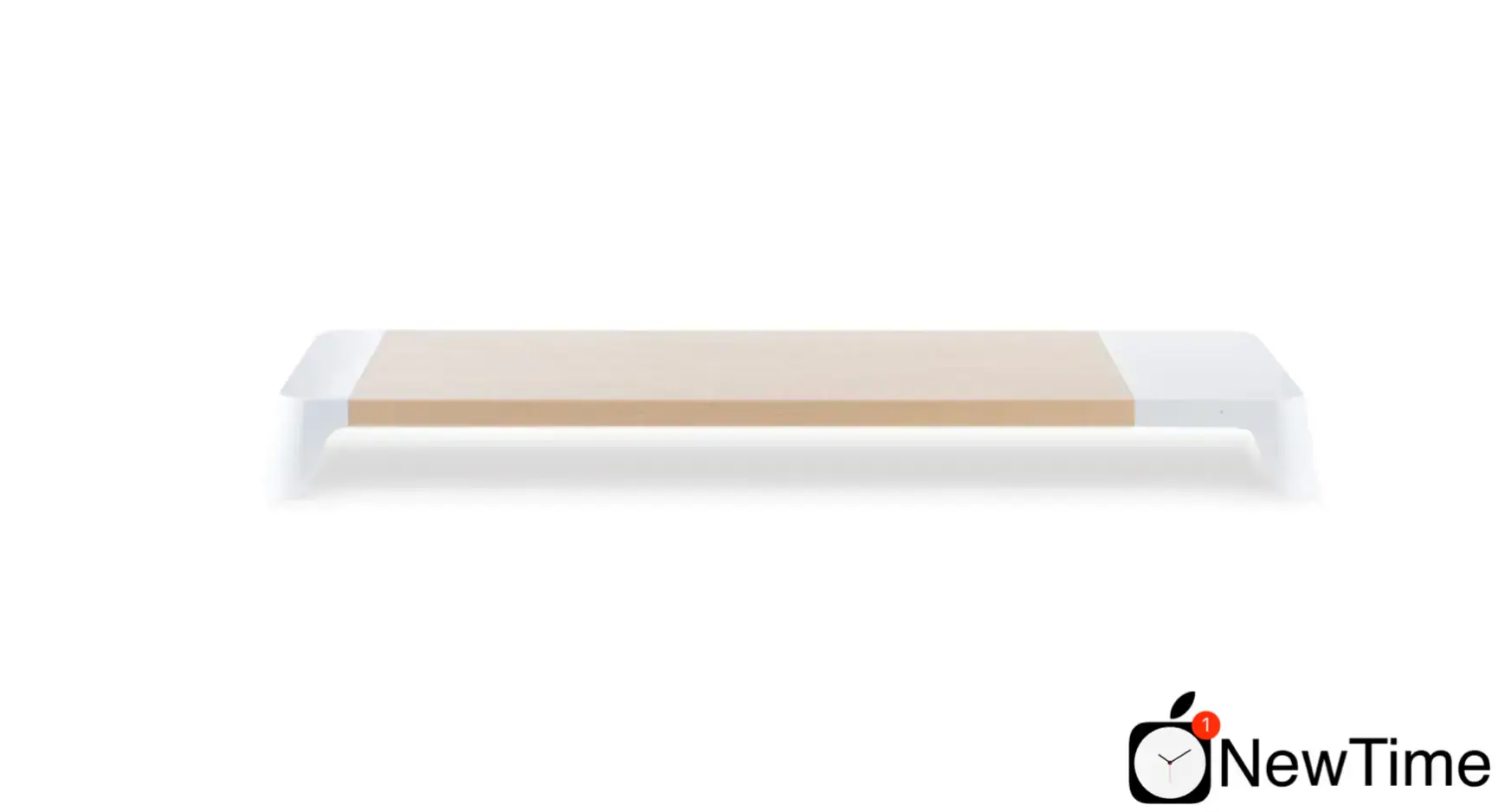 Подставка для монитора POUT EYES 6 Wooden Monitor Stand with Wireless Charger White (POUT-01801)